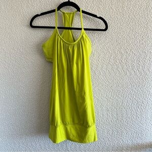 Lululemon Women’s Lime Green No Limits Sports Bra Tank Top‎ Size 8